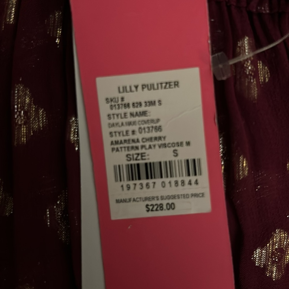 Lilly Pulitzer® Dayla Maxi Cover-Up NWT Sz S - Picture 7 of 14